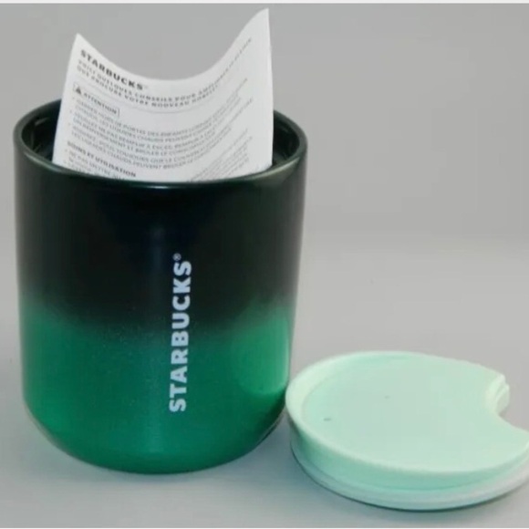 Green Starbucks Tumbler w/ Lid / NWT/ Suitable for Hot Beverages/ 8 Oz. - Picture 2 of 5